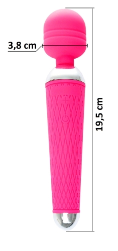 Вібромасажер пульсатор Ванд рожевого кольору BOSS of TOYS Massager Power Wand - 7