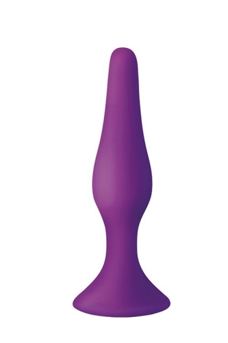 Анальна пробка на присоску фіолетова MAI Attraction Toys № 33 - 1