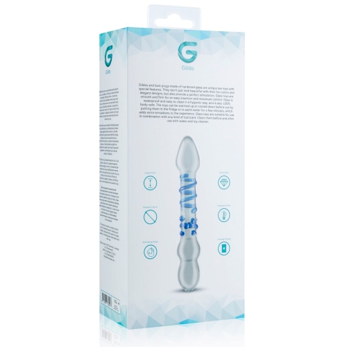 Стеклянный фаллоимитатор ребристый Gildo Glass Dildo No. 21 - 6