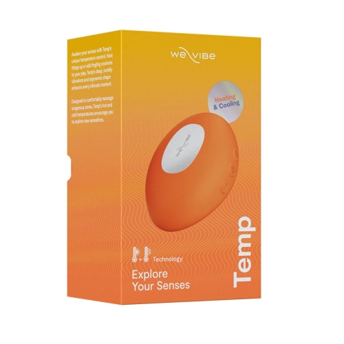 Вібратор для стимуляції клітора з підігрівом оранжевий We-Vibe Temp Tangerine - 13