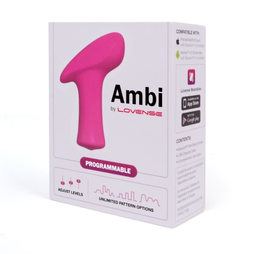 Смарт вибропуля розовая Lovense Ambi - 9