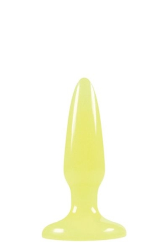 Анальная пробка желтая FIREFLY PLEASURE PLUG MINI - 1