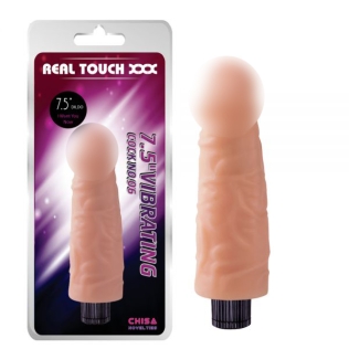 Вибратор реалистичный из киберкожи телесного цвета Chisa Cock 6