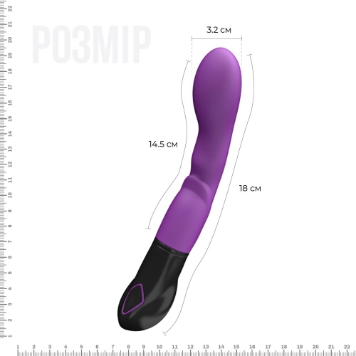 Вібратор зі стимуляції точки G Adrien Lastic Nyx - 2