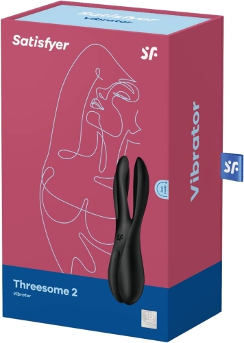 Клиторальный вибратор черного цвета Satisfyer Threesome 2 - 7