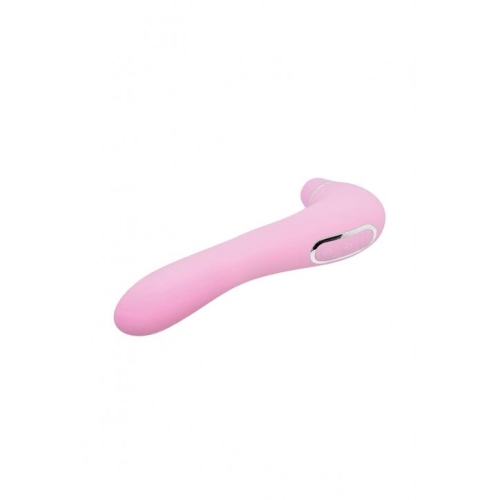 Вибратор с клиторальной вакуумной стимуляцией розового цвета Wooomy Smoooch Black Clitoral Suction &amp;amp; Vibration - 3