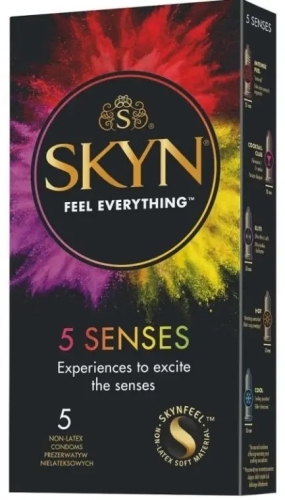Презервативи супертонкі з поліізопрену Skyn 5 Senses 5 штук - 1