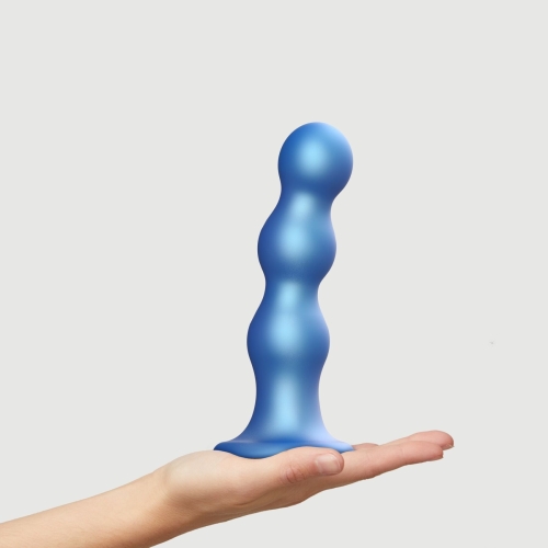 Насадка для страпона силиконовая синяя Strap On Me Dildo размер XL - 2
