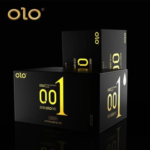 Презервативы ультра тонкие с гиалуроновой кислотой OLO 001 10 штук - 3