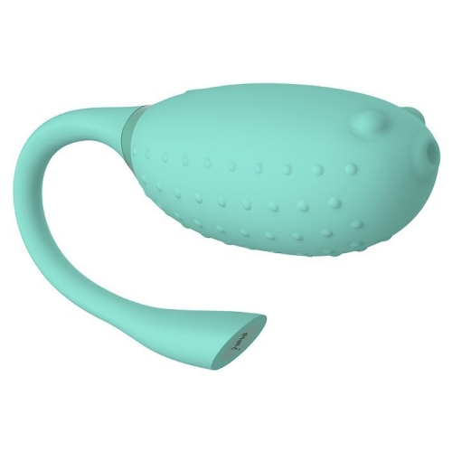 Смарт-віброяйце силіконове для клітора і точки G Magic Motion Fugu Green Смартфон управління 7 суперпотужних режимів роботи - 2