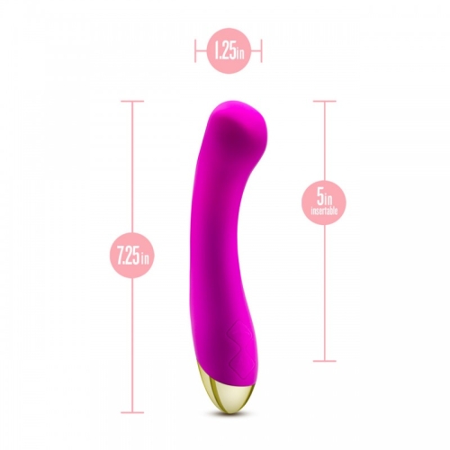 Вібратор вагінальний та для точки G рожевого кольору Blush Aria Bangin AF- - 2