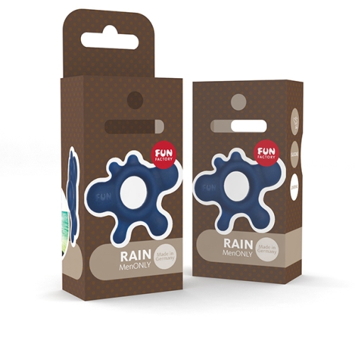 Эрекционное кольцо Rain Fun Factory синий - 3