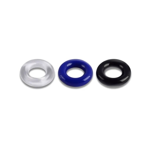 Набір ерекційних кілець Doughnut Triple Stamina Ring Set - 3