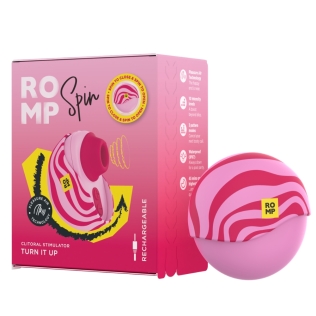 Вакуумный стимулятор клитора в тревел-формате розовый ROMP Spin 