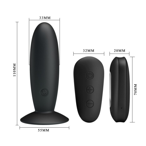 Анальный стимулятор с вибрацией MR PLAY, BI-040045W-MR - 7