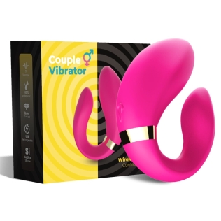 Вибромассажер для пар с пультом ДУ розового цвета BOSS of TOYS Boss Series  Couple Vibrator