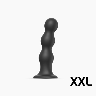 Насадка для страпона силиконовая черная Strap On Me Dildo размер XXL