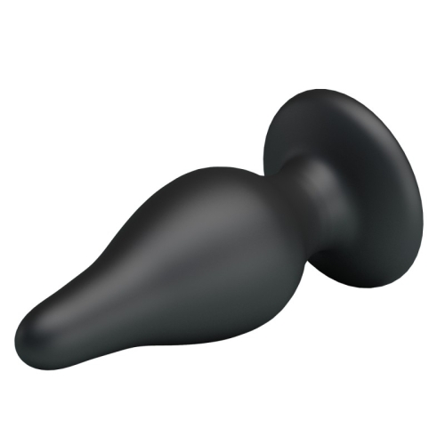 Анальная пробка на присоске силиконовая черная LYBAILE Sturdy Anal Plug - 3