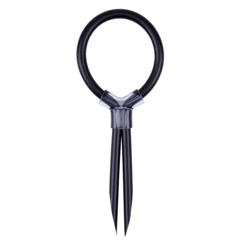 Эрекционное кольцо с регулировкой черного цвета Chisa Stud Ring - 2