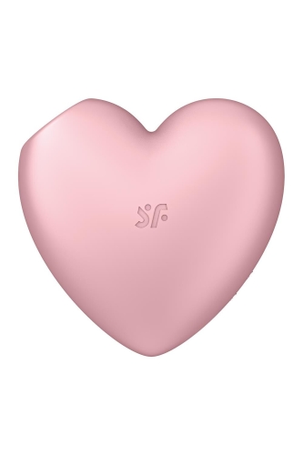 Вакуумный стимулятор для клитора розового цвета Satisfyer Cutie Heart - 4