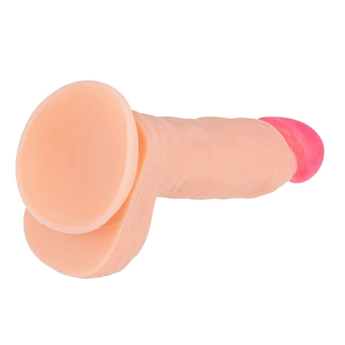 Силіконовий 14/4, 1 см фалоімітатор на присоску Brazzers DWS033 19 см х 4.1 см - 4