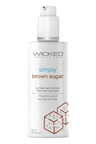 Оральний лубрикант на водній основі зі смаком коричневого цукру Wicked Sensual Care 70 мл - 1