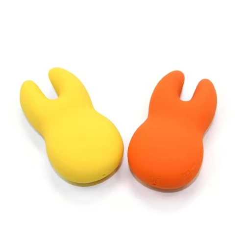 Вібратор для клітора із роздвоєним кінчиком жовтого кольору Sweet Em Velvet Lure - 3