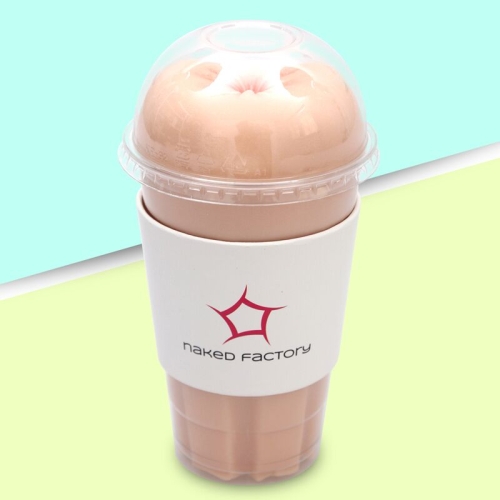 Мастурбатор-анус сквозной в колбе телесный Naked Factory Cup Sleeve A-2 - 8