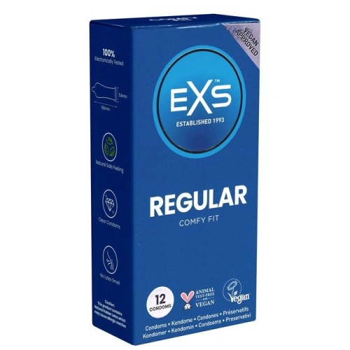 Презервативы классические тонкие с силиконовой смазкой EXS Regular 12 штук - 3