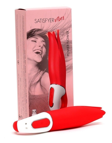 Вибратор вагинальный для клитора Лепесток Satisfyer Vibes Power Flower 12 - 4