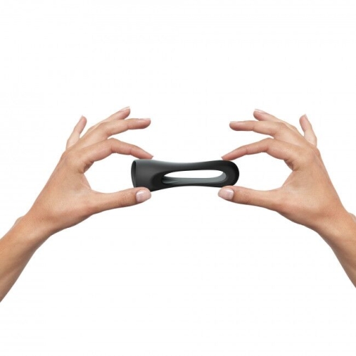 Ерекційне кільце подвійне для пеніса і мошонки чорне Love To Love FLUX RING - 4