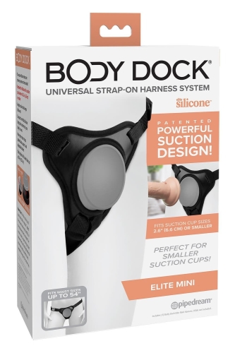 Трусики для страпону чорні Pipedream Body Dock Elite Mini Harness - 1