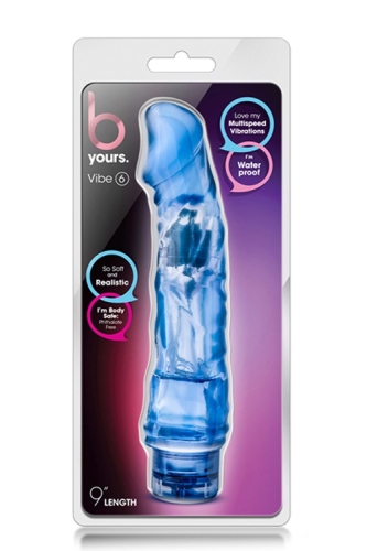 Реалістичний вібратор для точки G синій Blush B YOURS - 5
