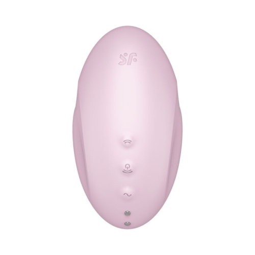 Вібратор із вакуумною стимуляцією клітора рожевого кольору Satisfyer Vulva Lover 3 - 2