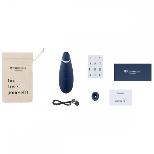 Безконтактний кліторальний стимулятор вакуумом Колір Чорниця Womanizer Premium 2 - 15