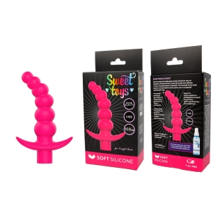 Вібратор 10,8 см/1,7x2,8x3,3 см універсальний кулястий SWEET TOYS яскраво-рожевий