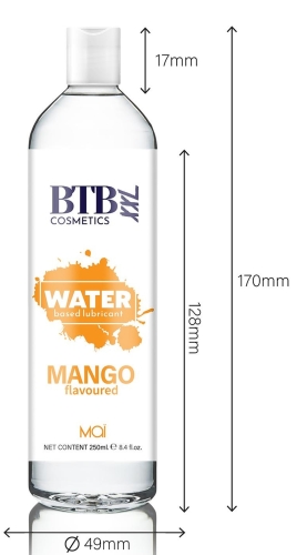 Лубрикант на водной основе с ароматом манго Mai BTB 250 мл - 3