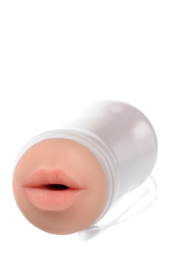 Мастурбатор ротик тілесного кольору Happy ending Shower stroker self lubricating Mouth - 7