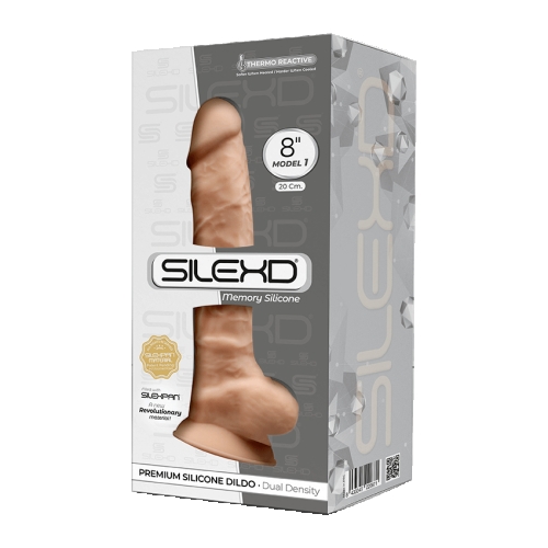 Фаллоимитатор 19/4,2 см реалистичный на присоске Silexd Vetus Flesh Premium Silicone Dildo MODEL 1 size 8 - 2