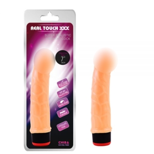 Фаллоимитатор силиконовый с вибрацией телесный Chisa 7 Vibe Cock 