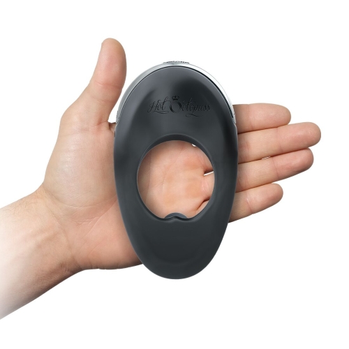 Ерекційне віброкільце на член Hot Octopuss ATOM PLUS 2 мотора чорне - 4