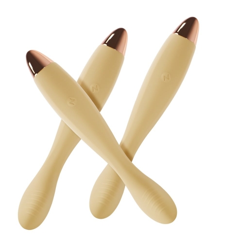 Вібратор для стимуляції точки G та клітора жовтий Sweet Em Velvet Lure - 6