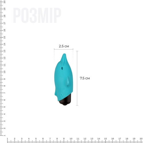 Минивибратор для клитора милый дельфинчик Adrien Lastic Pocket Vibe Flippy 10 - 2