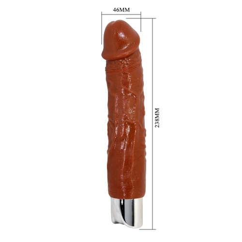 Вібратор реалістичний коричневий LYBAILE Pretty Love Rufus Pro Realistic Vibrating Dildo - 6