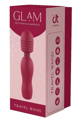 Вібратор Ванд у формі мікрофона червоного кольору Deam Toys Glam Bold Travel - 4