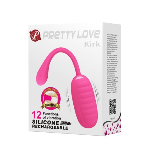 Виброяйцо силиконовое розовое Pretty Love - Kirk LYBAILE - 12