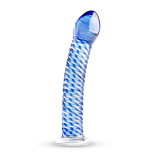Скляний фалос ребристий Gildo Glass Dildo No. 5 - 1
