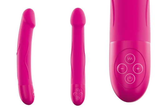 Вібратор зі стимуляцією клітора Marc Dorcel Real Vibration L Magenta - 2