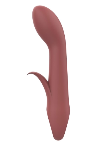 Вибратор вагинальный и для точки G коричневого цвета Dream Toys Nude Sierra - 2