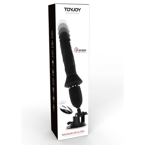 Секс-машина на присосці з фрикціями з пультом чорного кольору Toy Joy - 9